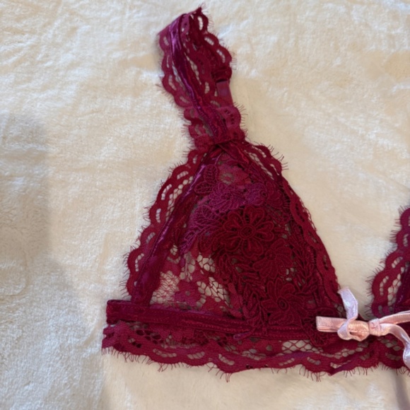 New! For Love and Lemons  Noelle Wireless Lace Bra 31307 - Picture 5 of 12